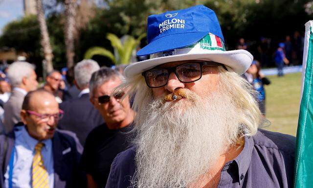 Nationalist Brothers of Italy party holds closing rally in Naples