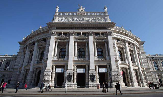 A general view of Austria´s historic Burgtheater theatre in Vienna