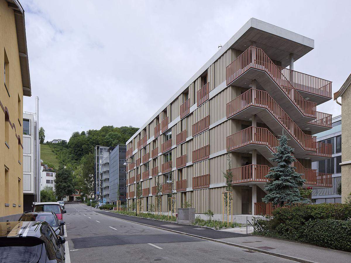 . . . das Wohnhaus Gartenstraße im Baden (Schweiz) von Meier Leder Architekten AG, . . .