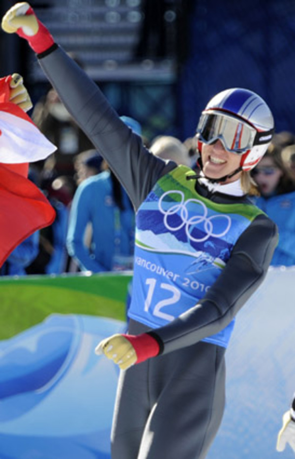 ... den zweifachen Bronze-Gewinner in den Individualbewerben im Whistler Olympic Park, Gregor Schlierenzauer, war es der erste Olympiasieg.