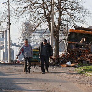 Bewohner von Mariupol. Wann die sogenannte "große Offensive" beginne, sei nur eine Frage der Zeit, so der ukrainische Sicherheitsrat.