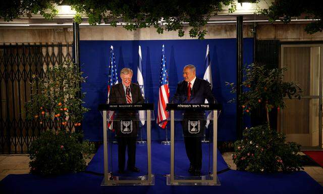 Gespräche mit besorgten Partnern: John Bolton in Israel.