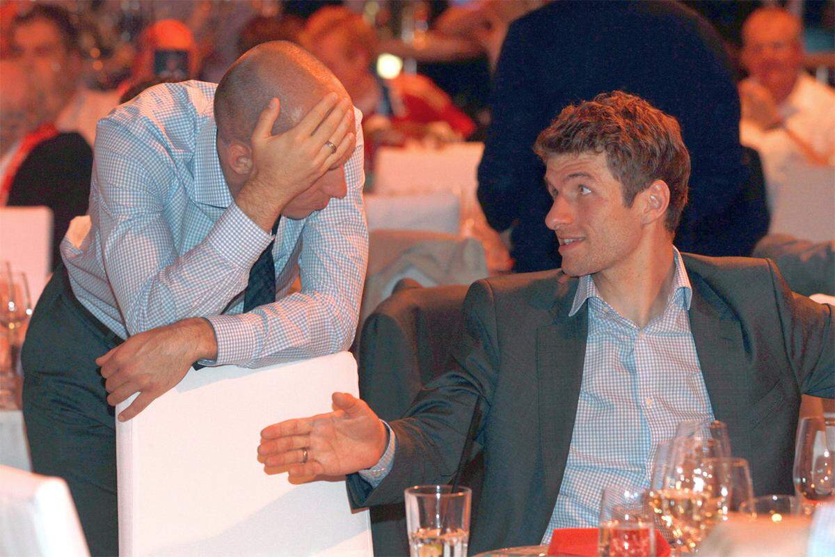 Robben versuchte im Gespräch mit Müller die bittere Niederlage zu verstehen.