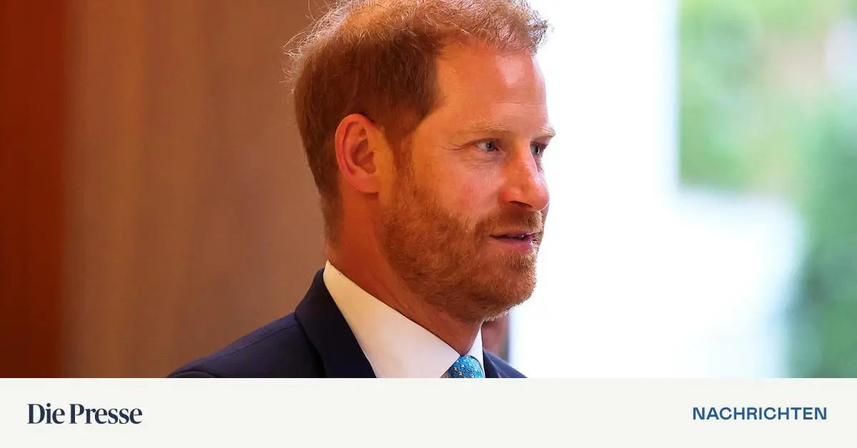 Rare visit: Prince Harry in Great Britain