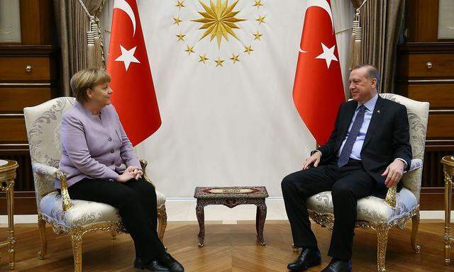 Merkel und Erdogan in Ankara.