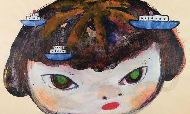 „Schiffe in Mädchen“ von Yoshitomo Nara, 1992.
