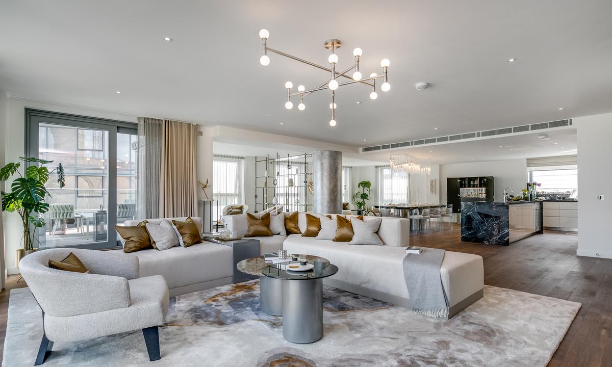 Im Penthouse des Chelsea Waterfront-Komplexes in London tobten sich Morpheus Designers aus.