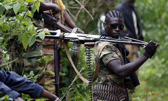 Ein Kämpfer der muslimischen Seleka-Miliz