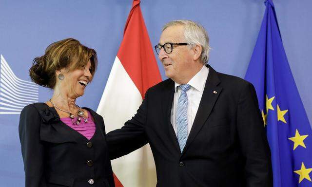 Bundeskanzlerin Brigitte Bierlein bei Kommissionschef Jean-Claude Juncker  