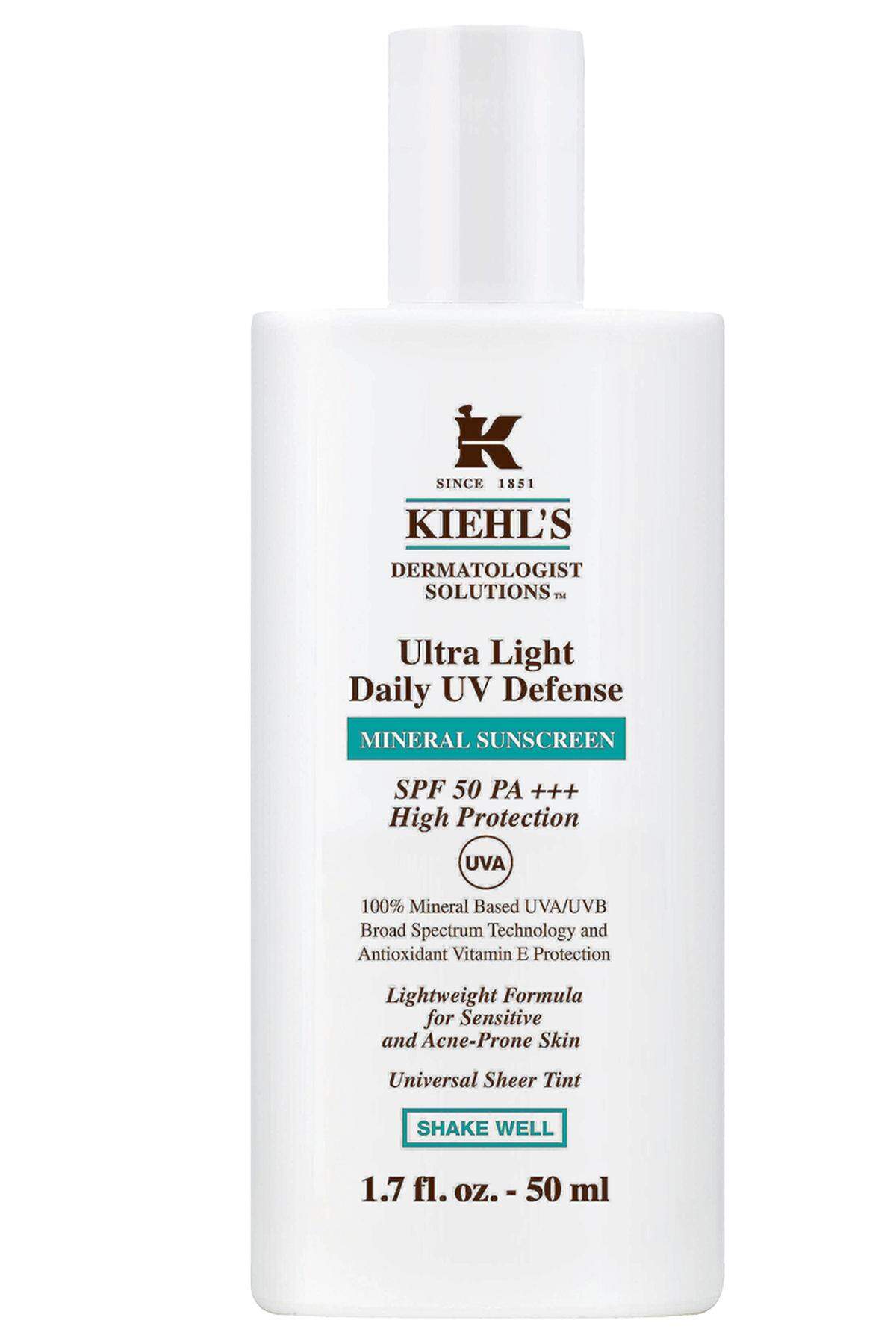 ... mit LSF 50 von Kiehl‘s, ca. 42,50 Euro