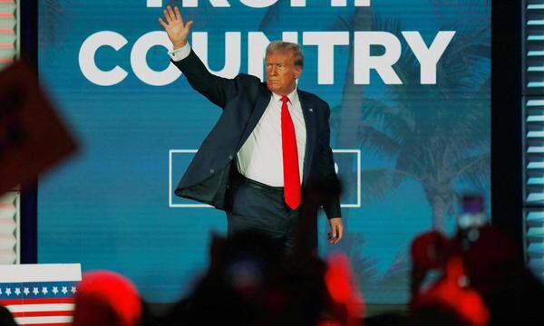 Donald Trump bei einem Wahlkampfauftritt in seinem Heimatbuindesstaat Florida. 
