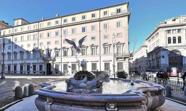 Palazzo Chigi, der Amtssitz der italienischen Regierung in Rom.