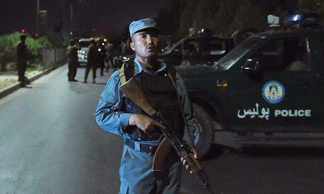 Sicherheitskräfte in Kabul.