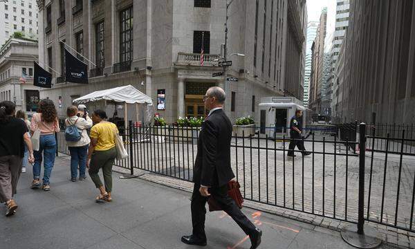 Die US-Börse in der New Yorker Wall Street.