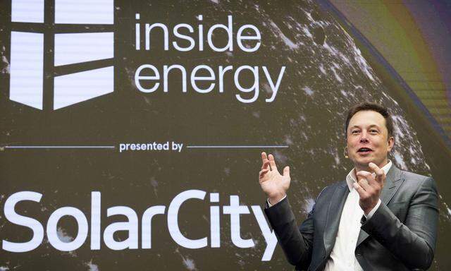File photo of Elon Musk, chairman of SolarCity and CEO of Tesla Motors, speaks at SolarCity?s Inside Energy Summit in Midtown, New York