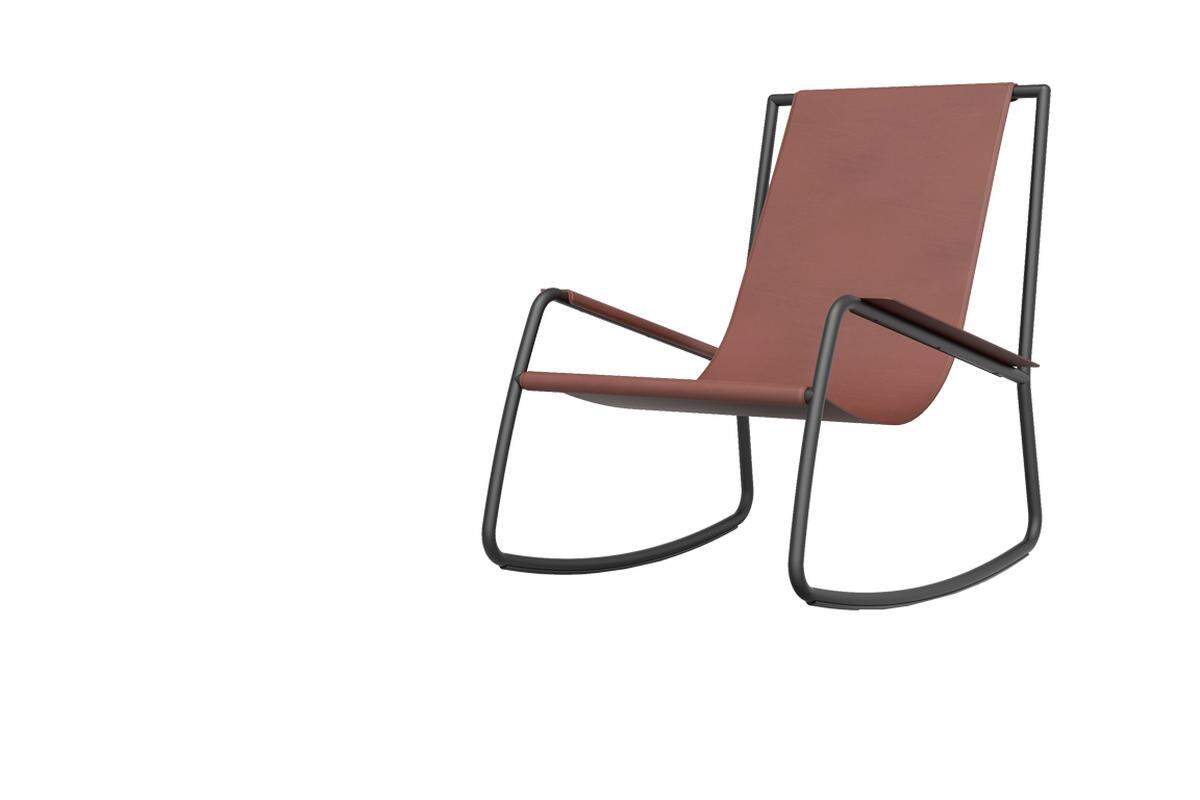 Das kalifornische Designstudio Shibuleru lässt „rocken“ (also schaukeln): „Flow“ ist der Stuhl dazu.