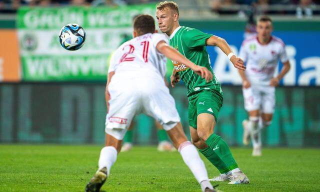 Im Hinspiel lief sich Rapid gegen Debrecen fest. 
