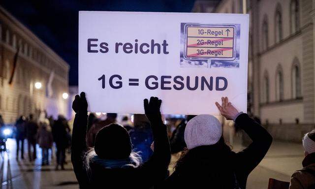 Symbolbild: Proteste gegen Corona-Maßnahmen in Deutschland