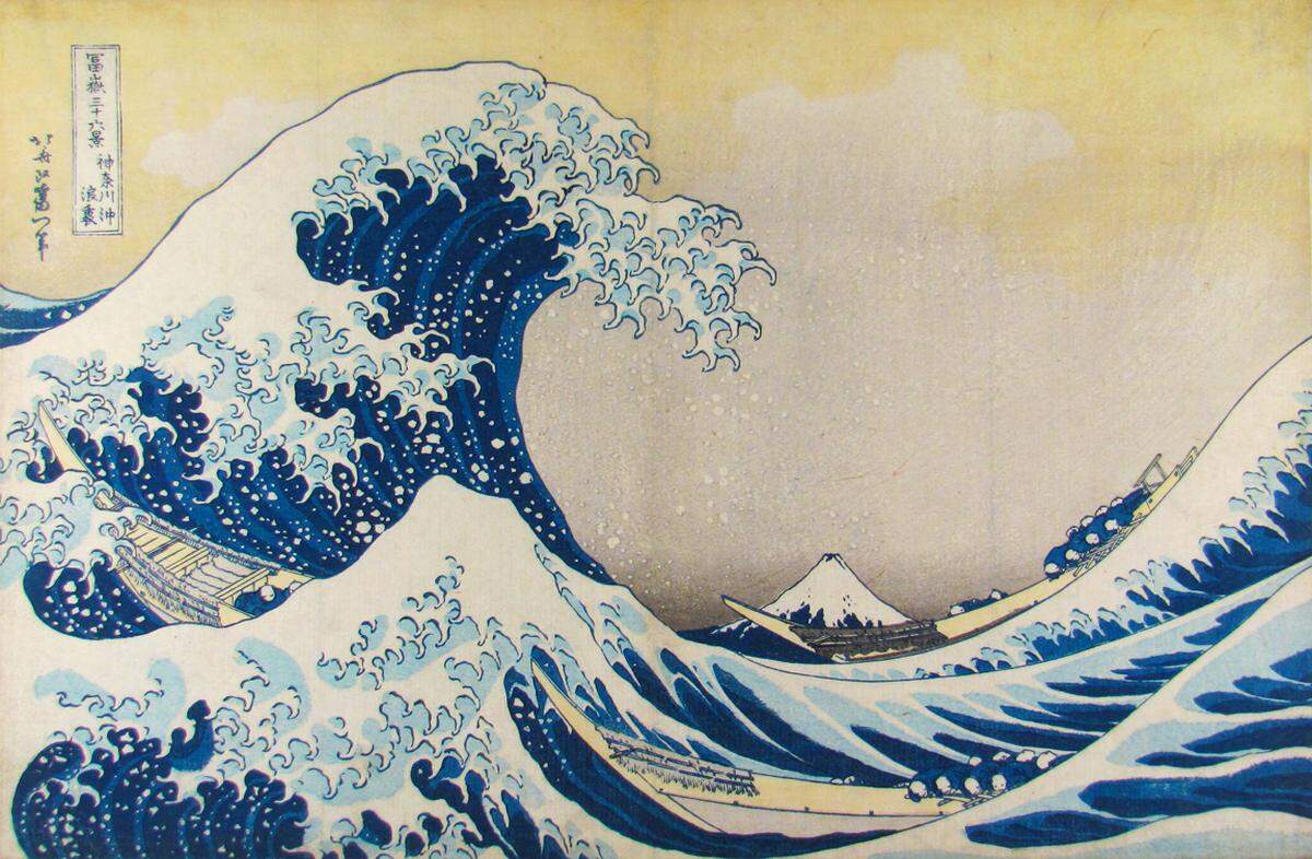 Von 28. September 2012 bis 4. Februar 2013 werden im Rahmen der Ausstellung "Japan. Fragilität des Daseins" Meisterwerke aus der Sammlung Genzo Hattori gezeigt.Katsushika Hokusai, Unter der Welle bei Kanagawa, aus der Serie: 36 Ansichten des Berges Fuji, um 1830