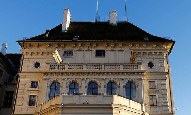 The Leopoldine Wing of Hofburg Palace hosting the presidential office is seen in Vienna