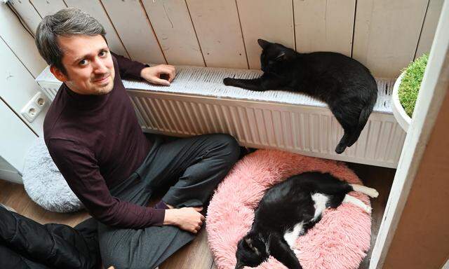 Besuch im Katzencafé: Von Katzen, meint Autor Fabian Navarro, kann man auch viel über Menschen lernen.