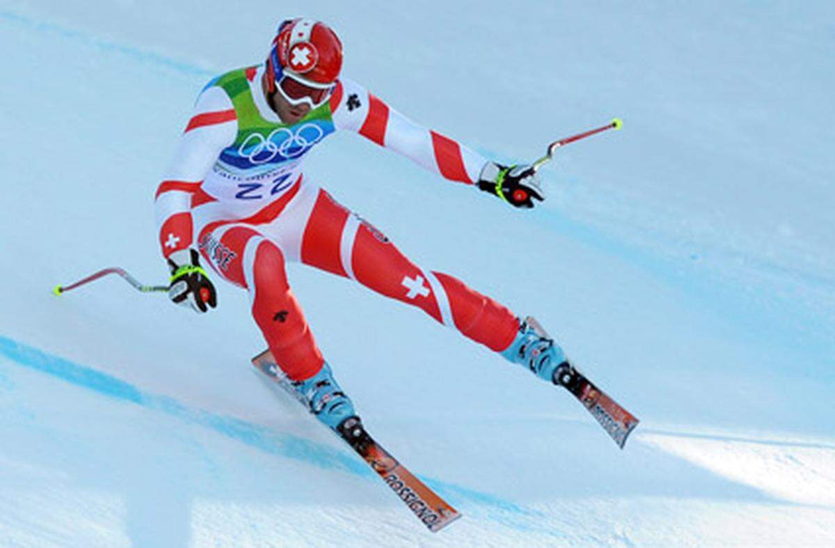 Mit Nummer 22 begab sich der Abfahrts-Olympiasieger Didier Defago auf erneute Goldjagd. Der Schweizer landete aber noch hinter Benjamin Raich und besiegelte ein schlechtes Ergebnis für die Eidgenossen.