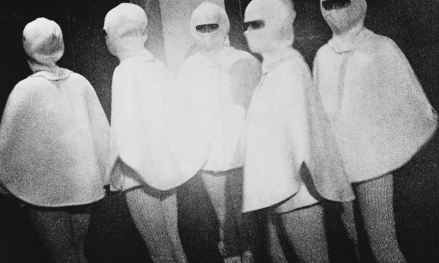 Zukunftsvision. Foto von einer nuklearen Modeschau, aufgenommen von Provoke-Mitglied Yutaka Takanashi 1969.