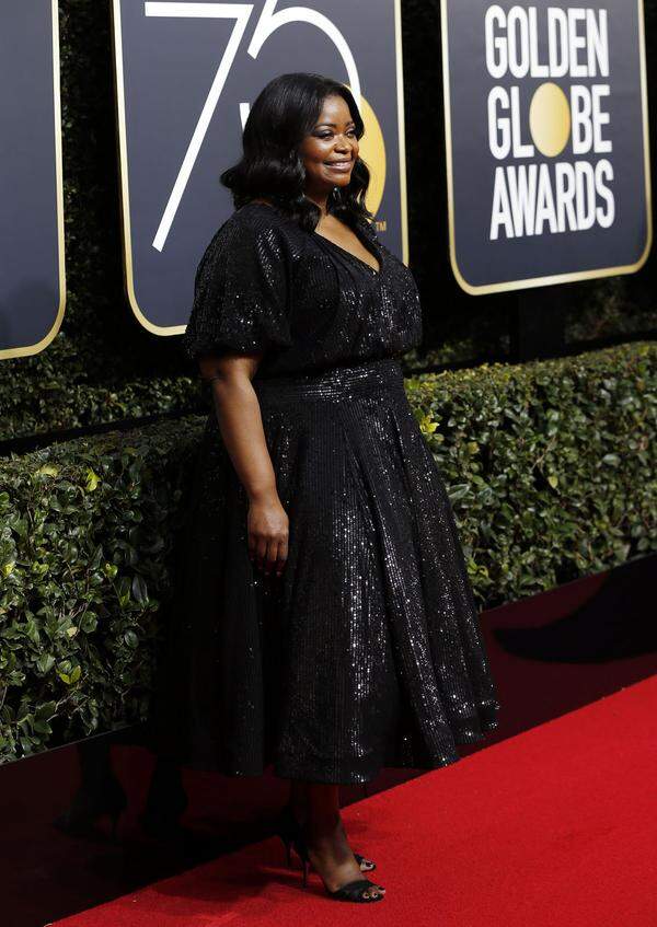 Octavia Spencer in einem Kleid ihres Lieblingsdesigners Tadashi Shoji.