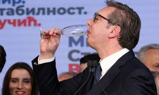 Kein überschäumender Jubel bei Präsident Aleksander Vučić und seiner Partei nach dem Großwahltag in Belgrad.