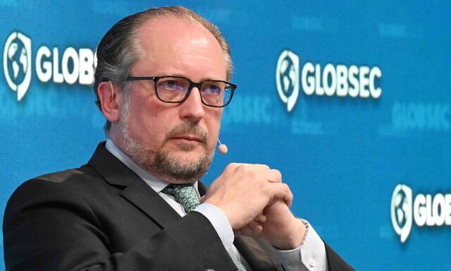 Archivbild. Österreichs Außenminister Schallenberg (li.) am 31. Mai 2023.