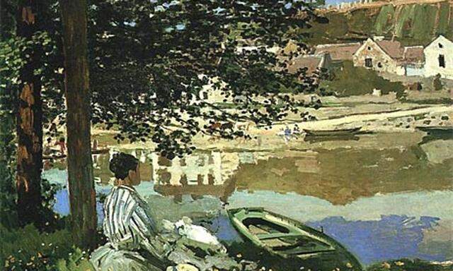 Claude Monet: Fluss/Am Ufer der Seine bei Bennecourt, 1868