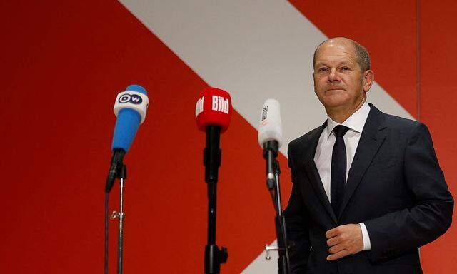 SPD-Politiker Olaf Scholz hat große Chancen, von Grünen und FDP ins Kanzleramt gehievt zu werden. 