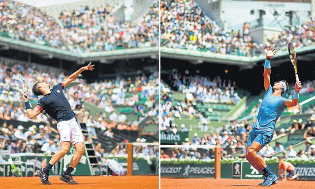 Aufschlag beim Finale der French Open: Dominic Thiem fordert Rafael Nadal und spielt um den ersten Sieg eines Österreichs seit Thomas Muster 1995.