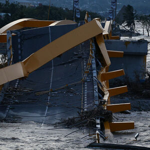Ein Bild aus der Inselhauptstadt Palu, die von der Tsunamiwelle hart getroffen wurde.