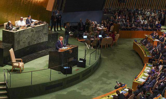 Donald Trump bei der UN-Generalversammlung in New York.