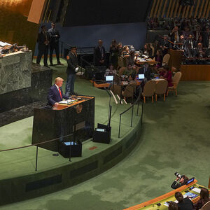 Donald Trump bei der UN-Generalversammlung in New York.