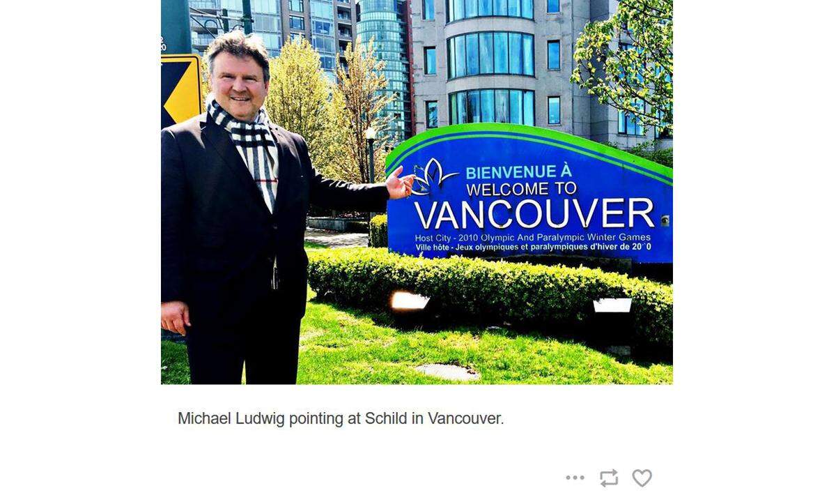 ... ein Schild in der kanadischen Stadt Vancouver ...