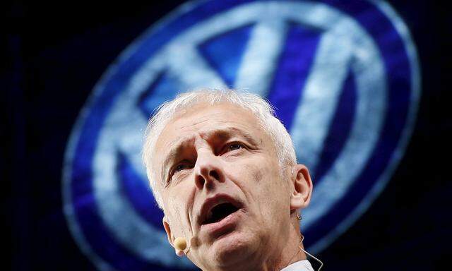 VW-Chef Mattias Müller: "Der Verbrennungsmotor, auch der Diesel, hat noch Potenzial"