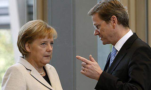 Guido Westerwelle, Angela Merkel