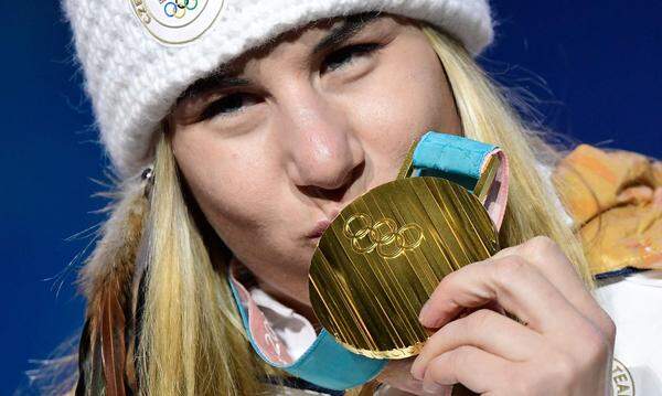 Bei den Winterspielen in Korea sorgte sie mit dem Gewinn von Super-G-Gold für die Sensation.