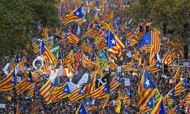 Herbst 2017, als die Katalanen über eine Unabhängigkeit von Spanien abstimmen wollten. 