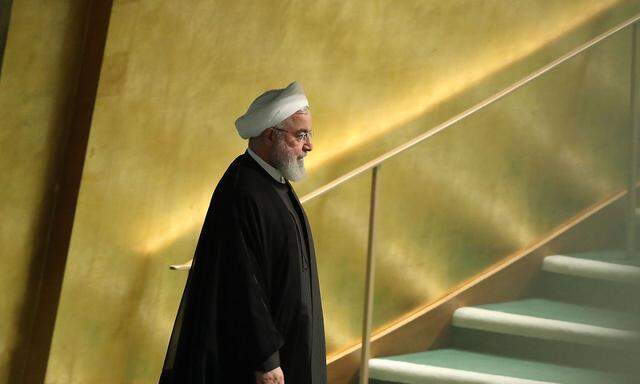 Archivbild: Rouhani bei der UN-Generalversammlung im Vorjahr