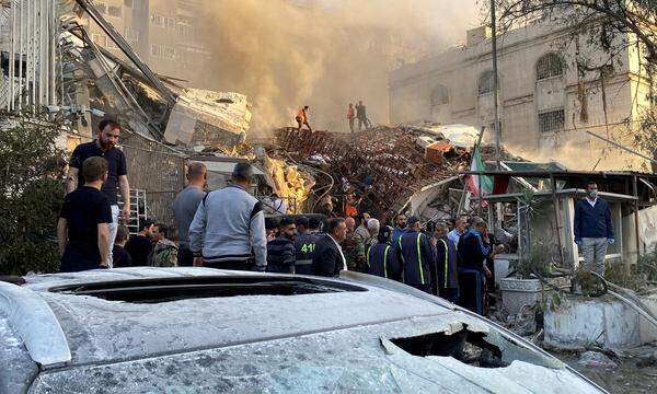 Ein Luftangriff auf die syrische Hauptstadt Damaskus erzürnt den Iran.