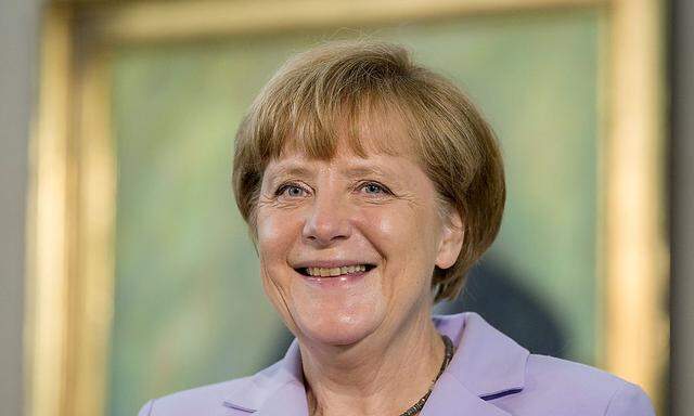 German Chancellor Angela Merkel receives diplomatic corps in the Chancellery in Berlin