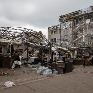 Bei dem Angriff auf ein Lokal in Kramatorsk starben 13 Menschen, Dutzende wurden verletzt.