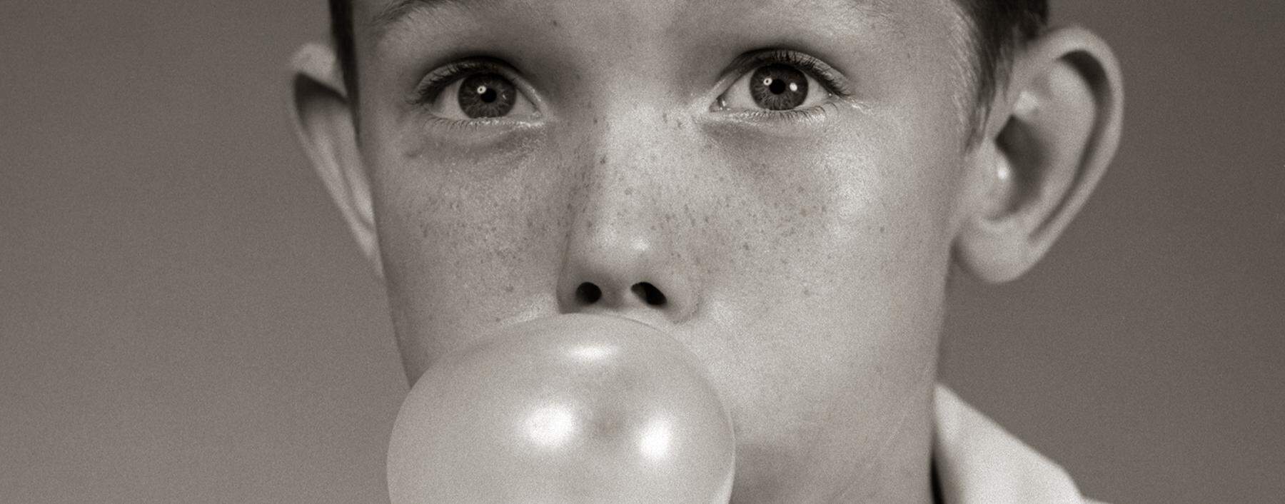Ein Boy und seine Bubble: In der Nachkriegszeit stand der Kaugummi am Höhepunkt seines Ruhms.