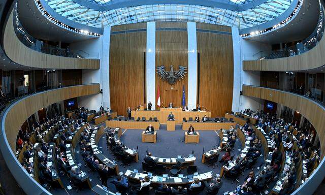 Der Plenarsaal des Nationalrates