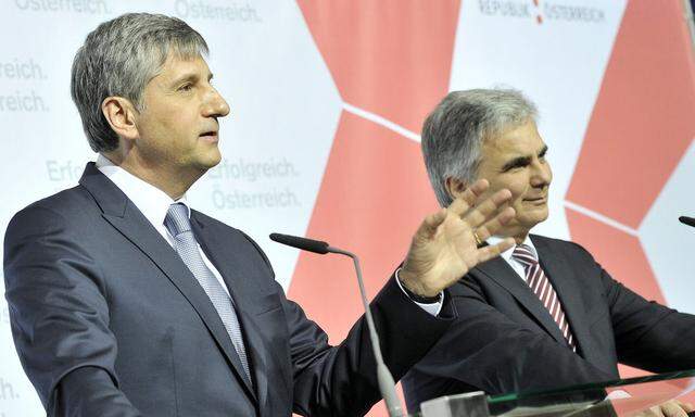 Michael Spindelegger und Werner Faymann