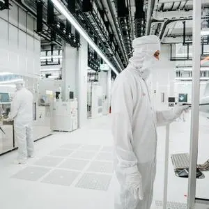 Blick in die Produktion bei Infineon (Halbleiterkonzern) in Villach