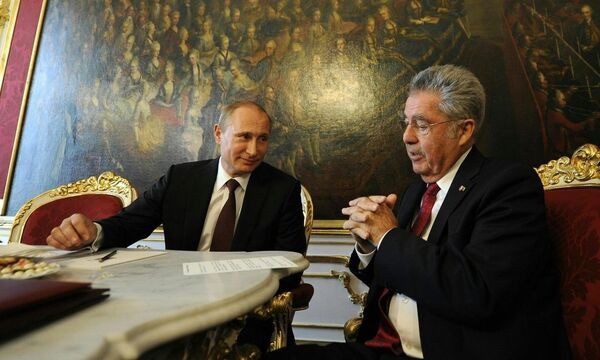 Putin und Fischer während des Wien-Besuchs des russischen Präsidenten im Juni 2014